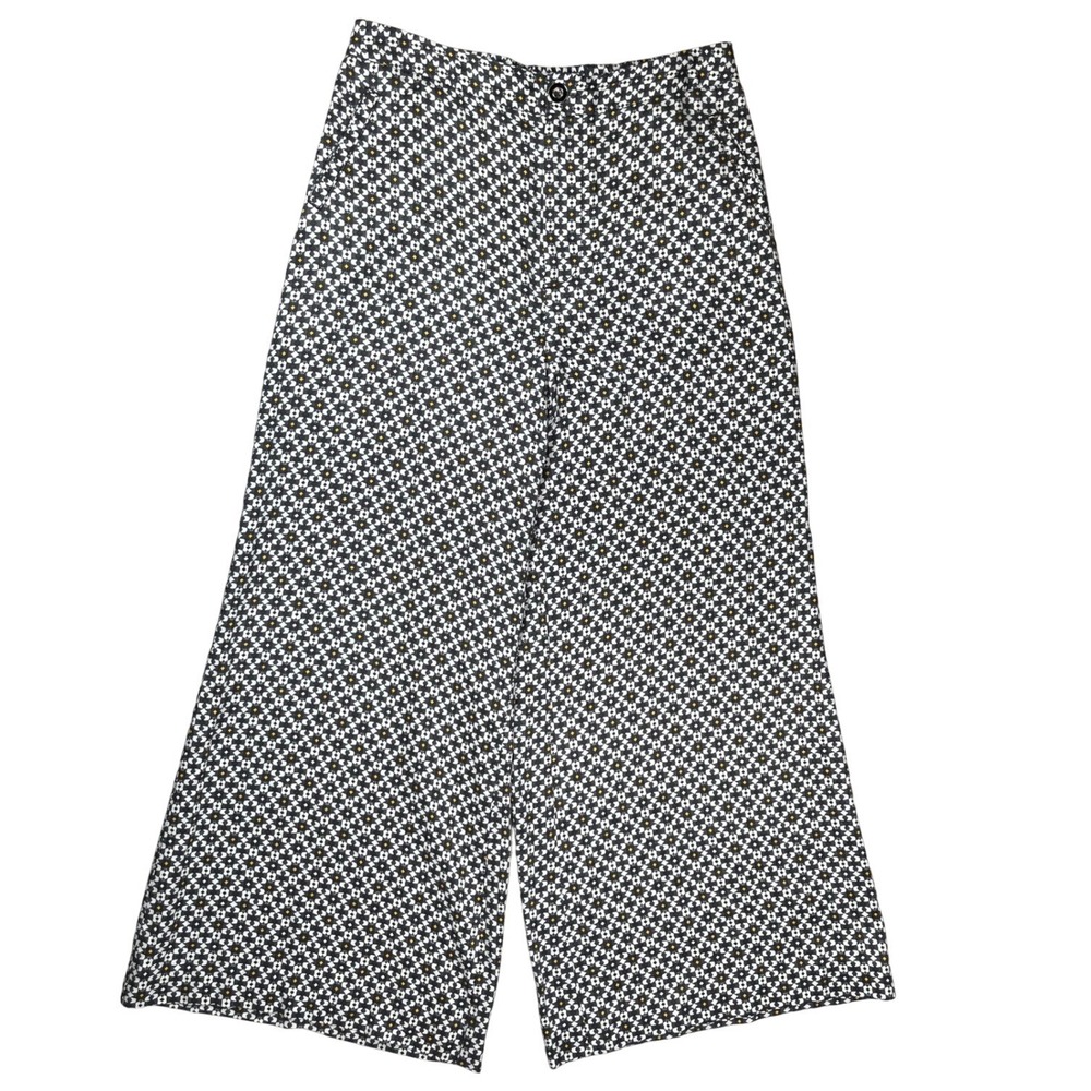 Maeve Anthropologie Callan Wide Leg Pants Women 12 Geometric Print Breezy Flowy